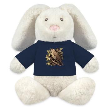 Rossignols Rossignol - Lapin en peluche recyclé MiniFeet® Crème - bleu marine - Devant