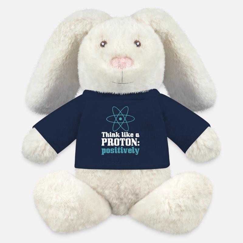 Physics Think Like A Proton Positively - MiniFeet® RecycelHase® Bunny Cream - french navy