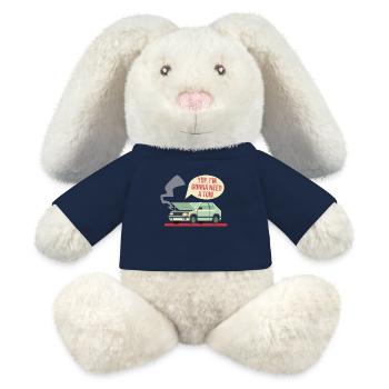 Abschleppdienst Autopanne abschleppen - MiniFeet® RecycelHase® Creme - French Navy - Vorne