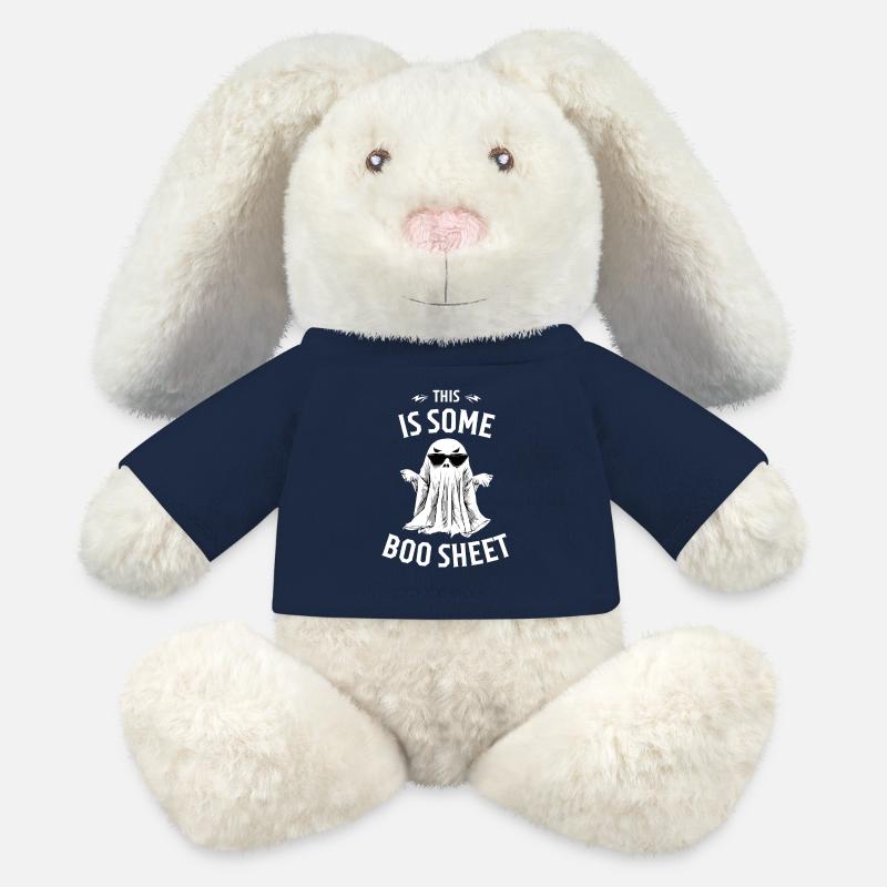This is Some Boo Sheet - MiniFeet® RecycelHase® Bunny Cream - french navy