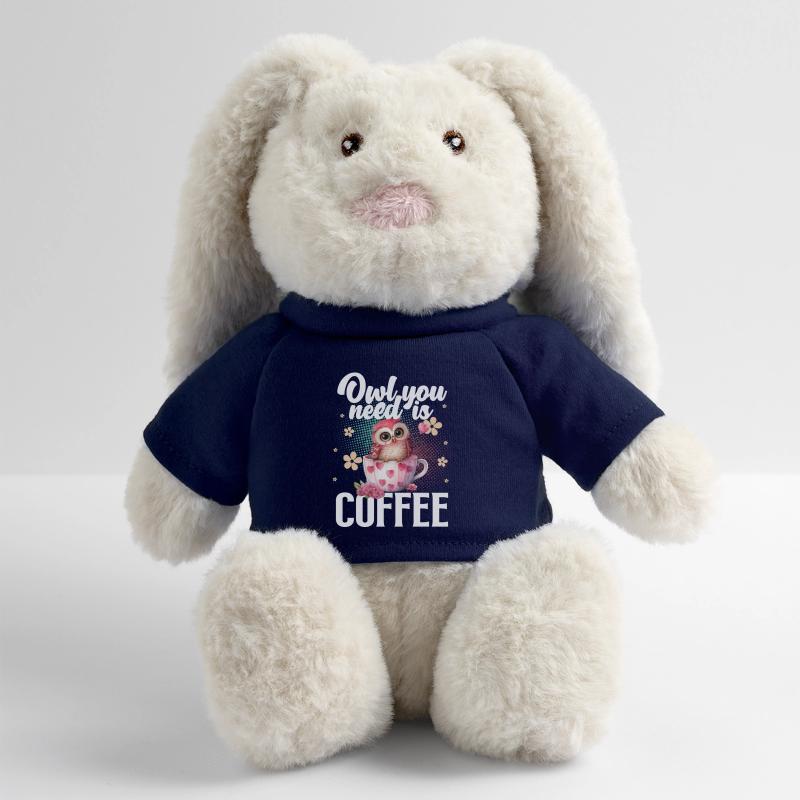 Eule Kaffee MiniFeet® RecycelHase® Creme