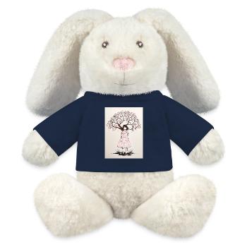 Petal Kissed Memories - MiniFeet® RecycelHase® Bunny Cream - french navy - Front