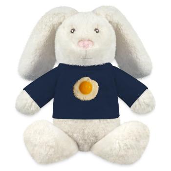 Ei of the tiger | Happy Easter Mirror Egg SongShirt - MiniFeet® RecycelHase® Bunny Cream - french navy - Front