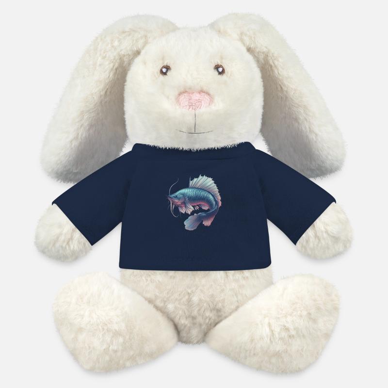 Fantasy Fish - MiniFeet® RecycelHase® Bunny Cream - french navy