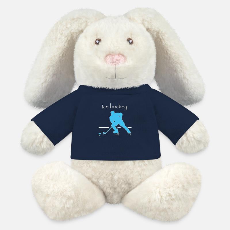 ice hockey - MiniFeet® RecycelHase® Creme - French Navy