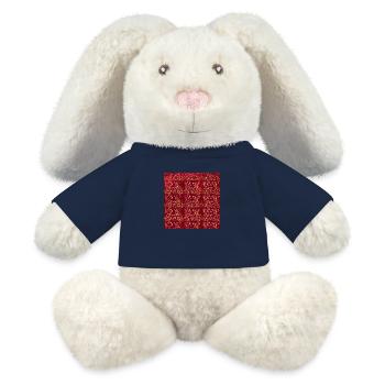 Réveillon du Nouvel An Décoration Feux d’artifice Nouvel An - Lapin en peluche recyclé MiniFeet® Crème - bleu marine - Devant