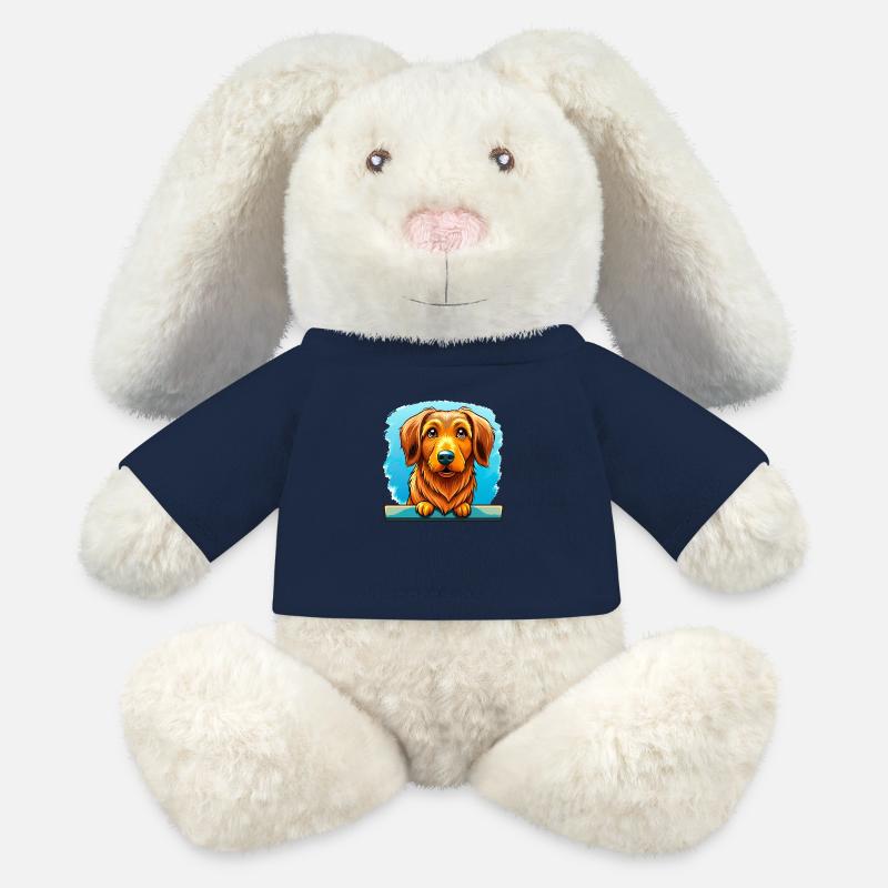 Eager Nova Scotia Duck Tolling Retriever Dock Divi - MiniFeet® RecycelHase® Bunny Cream - french navy