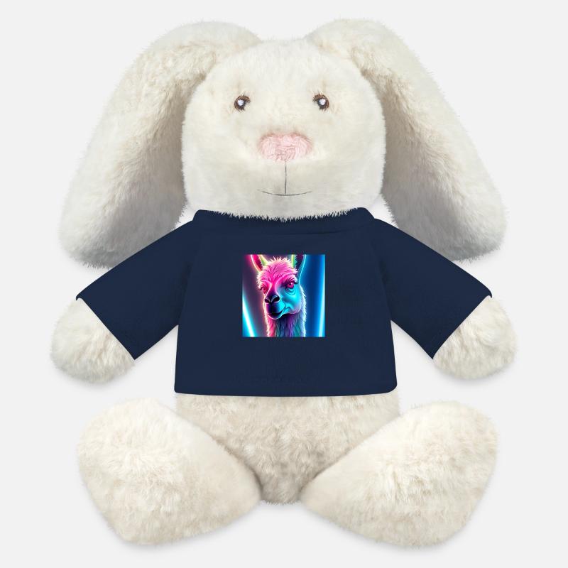 Neon Lama - MiniFeet® RecycelHase® Creme - French Navy