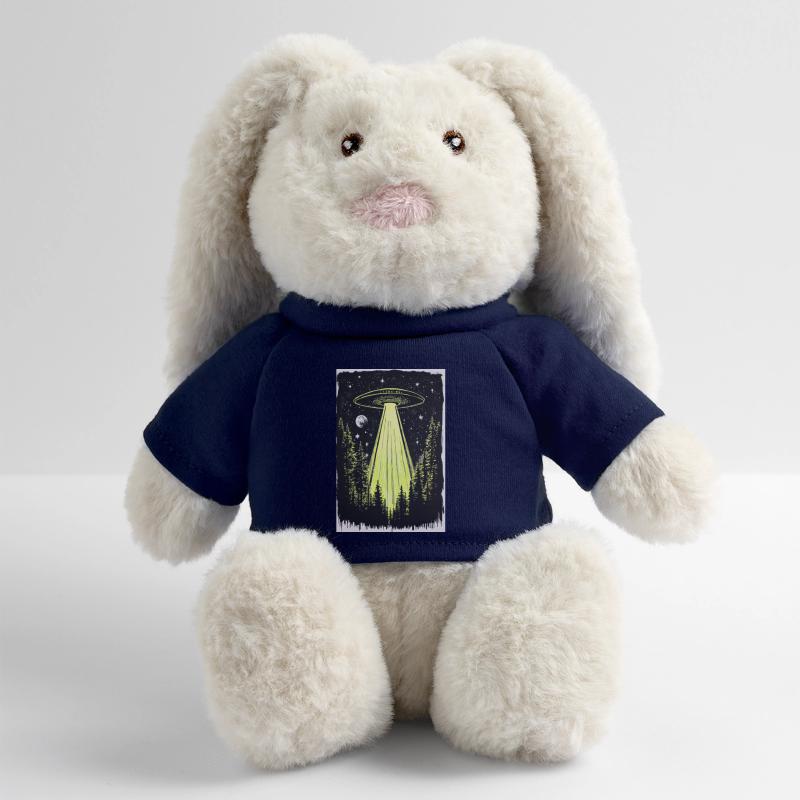 UFO in den Mitternachtskiefern MiniFeet® RecycelHase® Creme