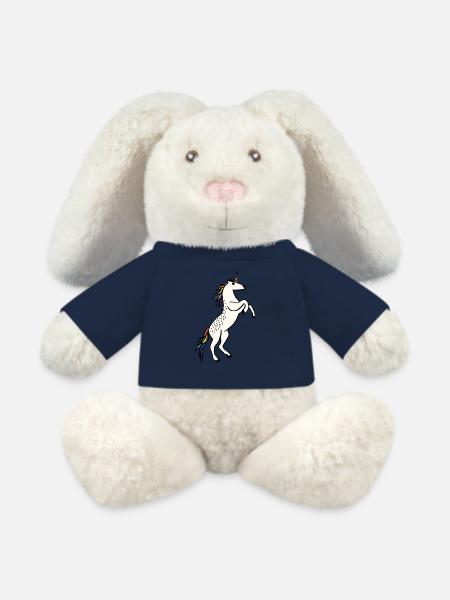Wildes Einhorn - MiniFeet® RecycelHase® Creme - French Navy