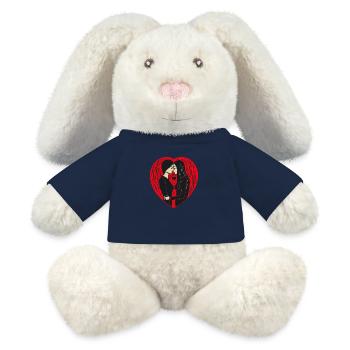 Embrace of Hearts - MiniFeet® RecycelHase® Bunny Cream - french navy - Front