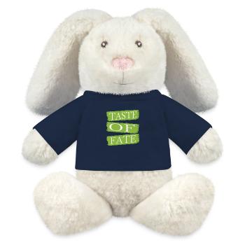 drôle d’artisanat culinaire art culinaire anniversaire - Lapin en peluche recyclé MiniFeet® Crème - bleu marine - Devant