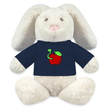 wurm apfel - MiniFeet® RecycelHase® Creme - French Navy - Vorne