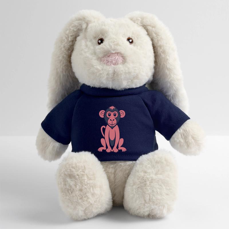 Baboon monkey MiniFeet® RecycelHase® Bunny Cream
