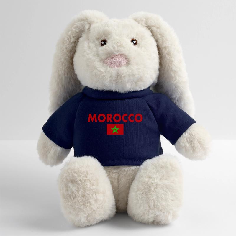 Maroc Lapin en peluche recyclé MiniFeet® Crème