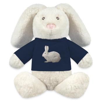 Hare - MiniFeet® RecycelHase® Bunny Cream - french navy - Front