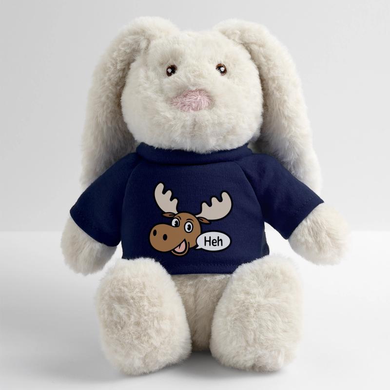 Orignal amusé Lapin en peluche recyclé MiniFeet® Crème