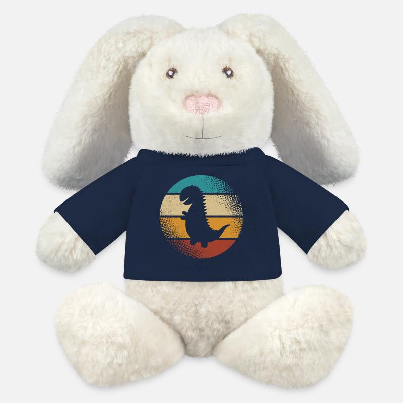 T-Rex - MiniFeet® RecycelHase® Creme - French Navy
