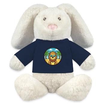 Löwe Lustige Cartoon Sommer Strand Sonnenbrille Aufkleber - MiniFeet® RecycelHase® Creme - French Navy - Vorne