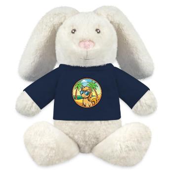 Pony Lustige Cartoon Sommer Strand Sonnenbrille Aufkleber - MiniFeet® RecycelHase® Creme - French Navy - Vorne