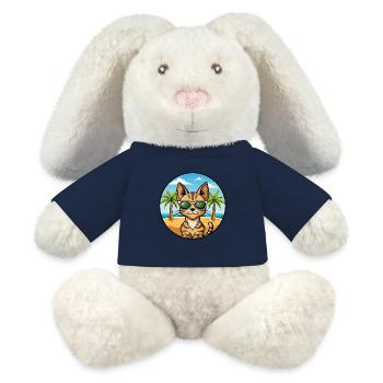 Savannah Cat Breed Cartoon Sunglasses Beach - MiniFeet® RecycelHase® Bunny Cream - french navy - Front