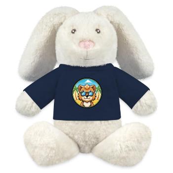 Lowchen Little Lion Dog Breed Cartoon Sunglasses - MiniFeet® RecycelHase® Bunny Cream - french navy - Front