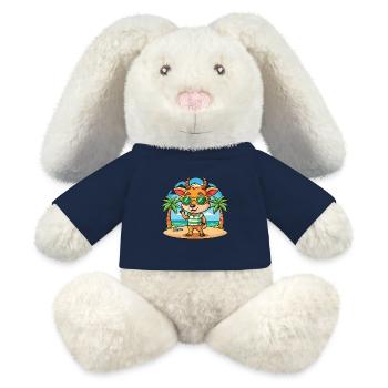 Antelope Funny Cartoon Summer Beach Sunglasses - MiniFeet® RecycelHase® Bunny Cream - french navy - Front