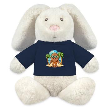 Big Foot Lustige Cartoon Sommer Strand Sonnenbrille - MiniFeet® RecycelHase® Creme - French Navy - Vorne