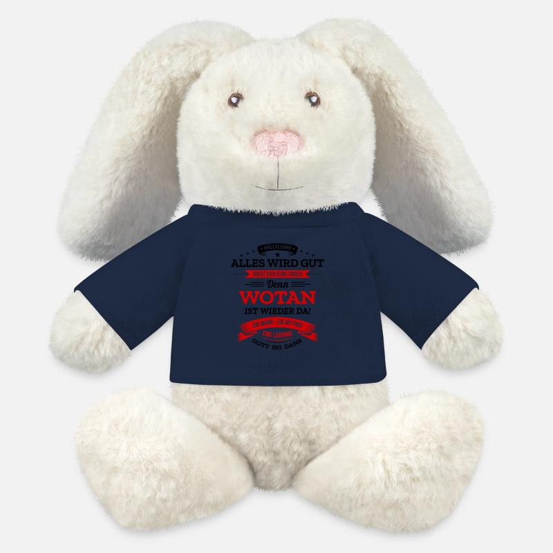 ALLES WIRD GUT, DIE LEGENDE WOTAN IST DA - MiniFeet® RecycelHase® Creme - French Navy