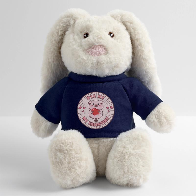 Schweinchen Valentinstag MiniFeet® RecycelHase® Creme