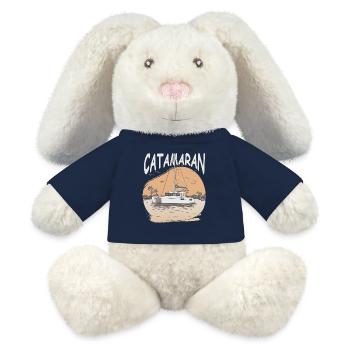 Catamaran - Catamaran - Love for double hulls - MiniFeet® RecycelHase® Bunny Cream - french navy - Front