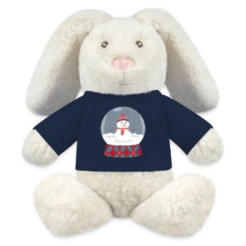 Glass ball with snowman - MiniFeet® RecycelHase® Bunny Cream - french navy - Front