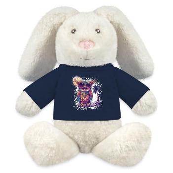 Eule Sommer Urlaub - MiniFeet® RecycelHase® Creme - French Navy - Vorne