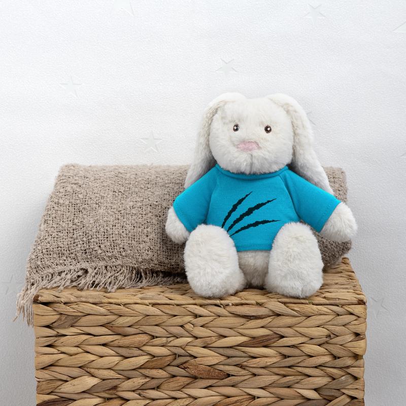 Griffe Lapin en peluche recyclé MiniFeet® Crème