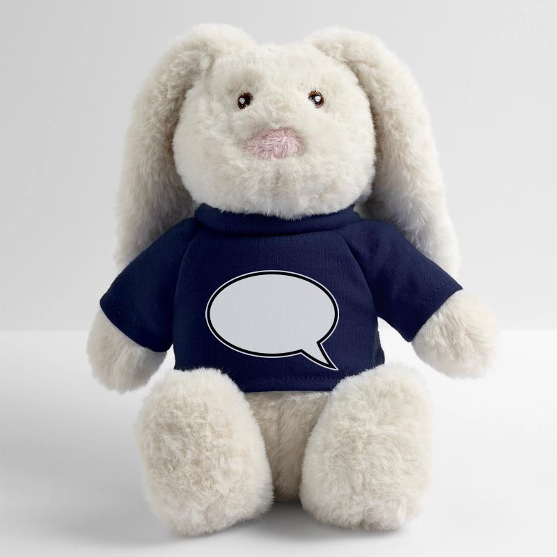 Conception de bulles de dialogue Lapin en peluche recyclé MiniFeet® Crème