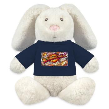 Assistant to the Certified Fool „BLÖDMANNSGEHILFE“ - MiniFeet® RecycelHase® Bunny Cream - french navy - Front