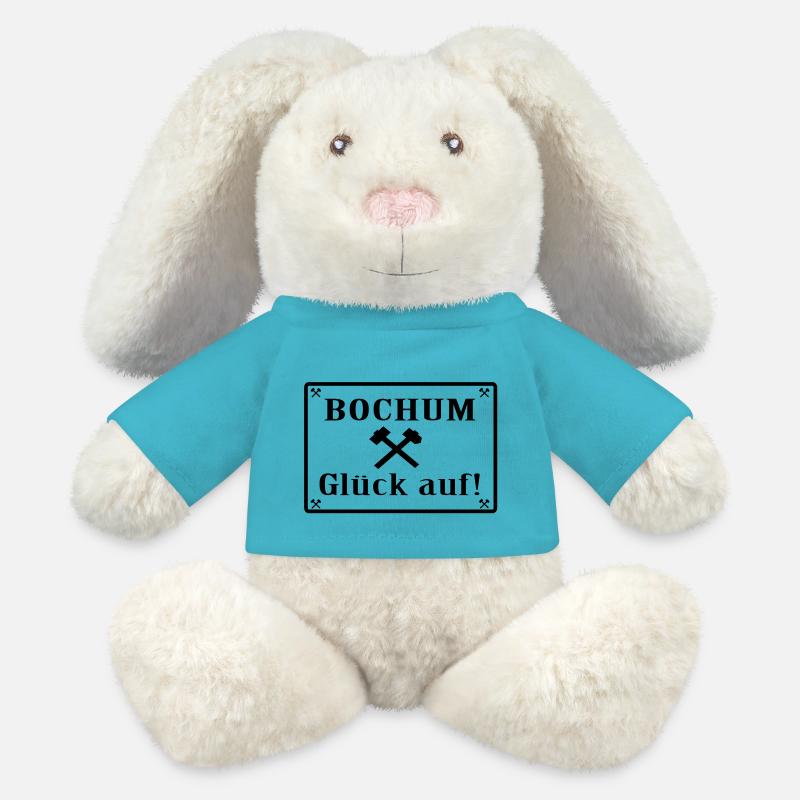 Glück auf! Bochum - MiniFeet® RecycelHase® Creme - Atollblau