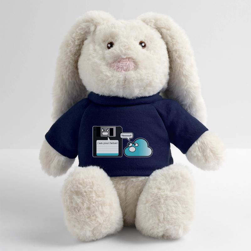Diskette Cloud Speicher Vater Computer Witz MiniFeet® RecycelHase® Creme
