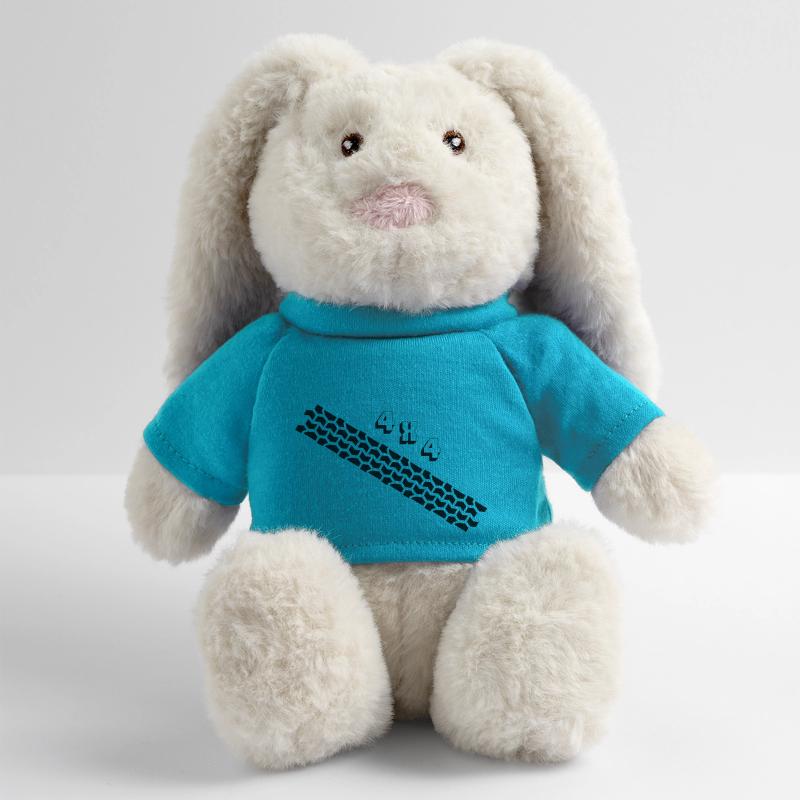 Traces de pneus 4x4 Lapin en peluche recyclé MiniFeet® Crème