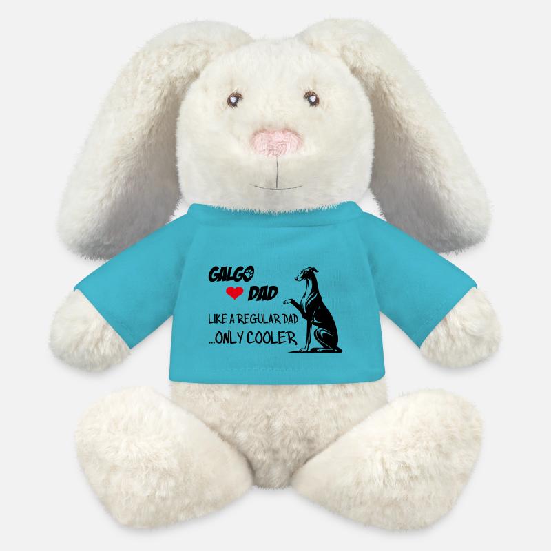 Galgo Dad - MiniFeet® RecycelHase® Creme - Atollblau