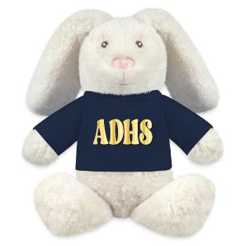 ADHD attention deficit - MiniFeet® RecycelHase® Bunny Cream - french navy - Front