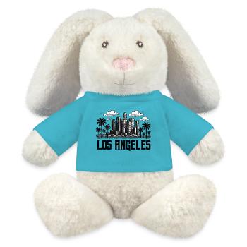 Los Angeles City - MiniFeet® RecycelHase® Bunny Cream - atoll blue - Front