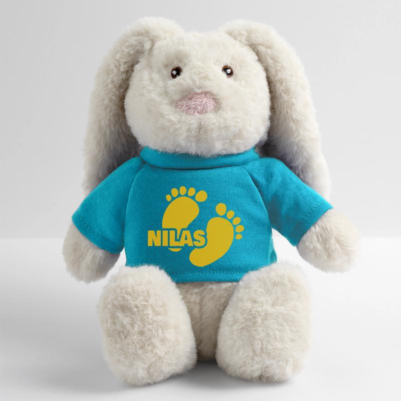 Nilas Lapin en peluche recyclé MiniFeet® Crème