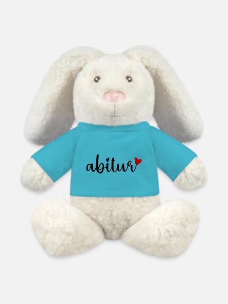 Abitur - MiniFeet® RecycelHase® Creme - Atollblau