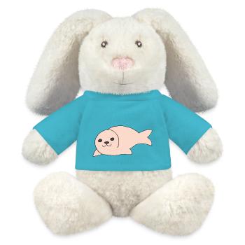 Seal Rosa - MiniFeet® RecycelHase® Bunny Cream - atoll blue - Front