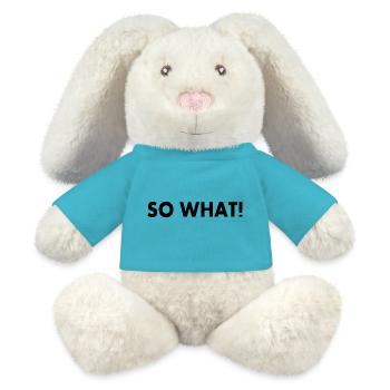 So what - MiniFeet® RecycelHase® Bunny Cream - atoll blue - Front