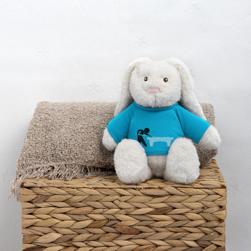 Gamer (2c)++2013 Lapin en peluche recyclé MiniFeet® Crème