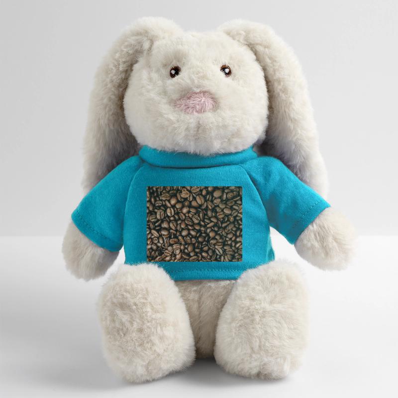 Kaffeebohnen Muster MiniFeet® RecycelHase® Creme