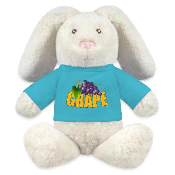 GRAPE - MiniFeet® RecycelHase® Bunny Cream - atoll blue - Front