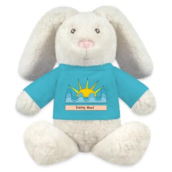 Evening Mood - MiniFeet® RecycelHase® Bunny Cream - atoll blue - Front